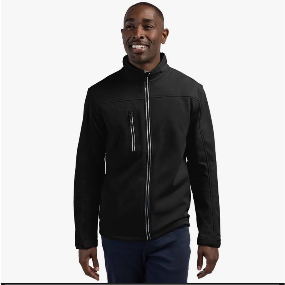 Clique purdue telemark softshell men’s jacket, black, waterproof, fleece lining🌞